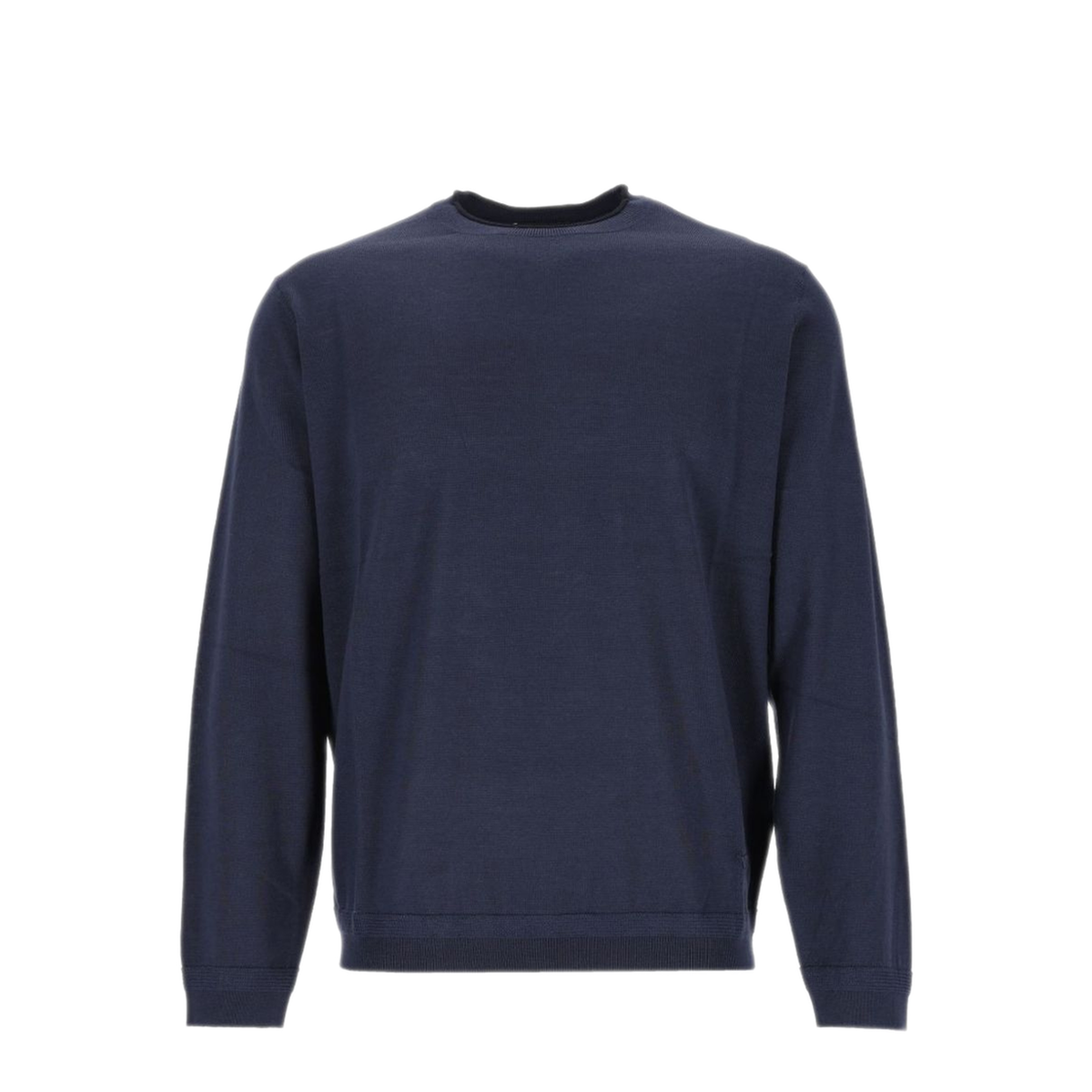 MAYFEYR - Emporio Armani - Navy Virgin Wool Crewneck Sweater - EM006225AF27805UB118
