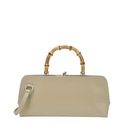 Small Goji Bamboo Bag In Almond Colour