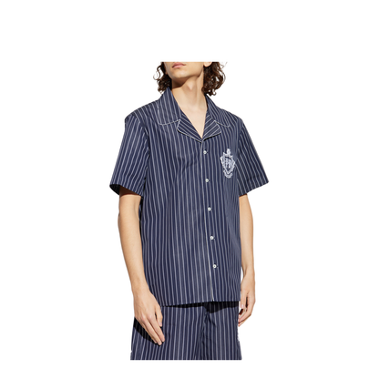 Striped Poplin Pyjama Shirt