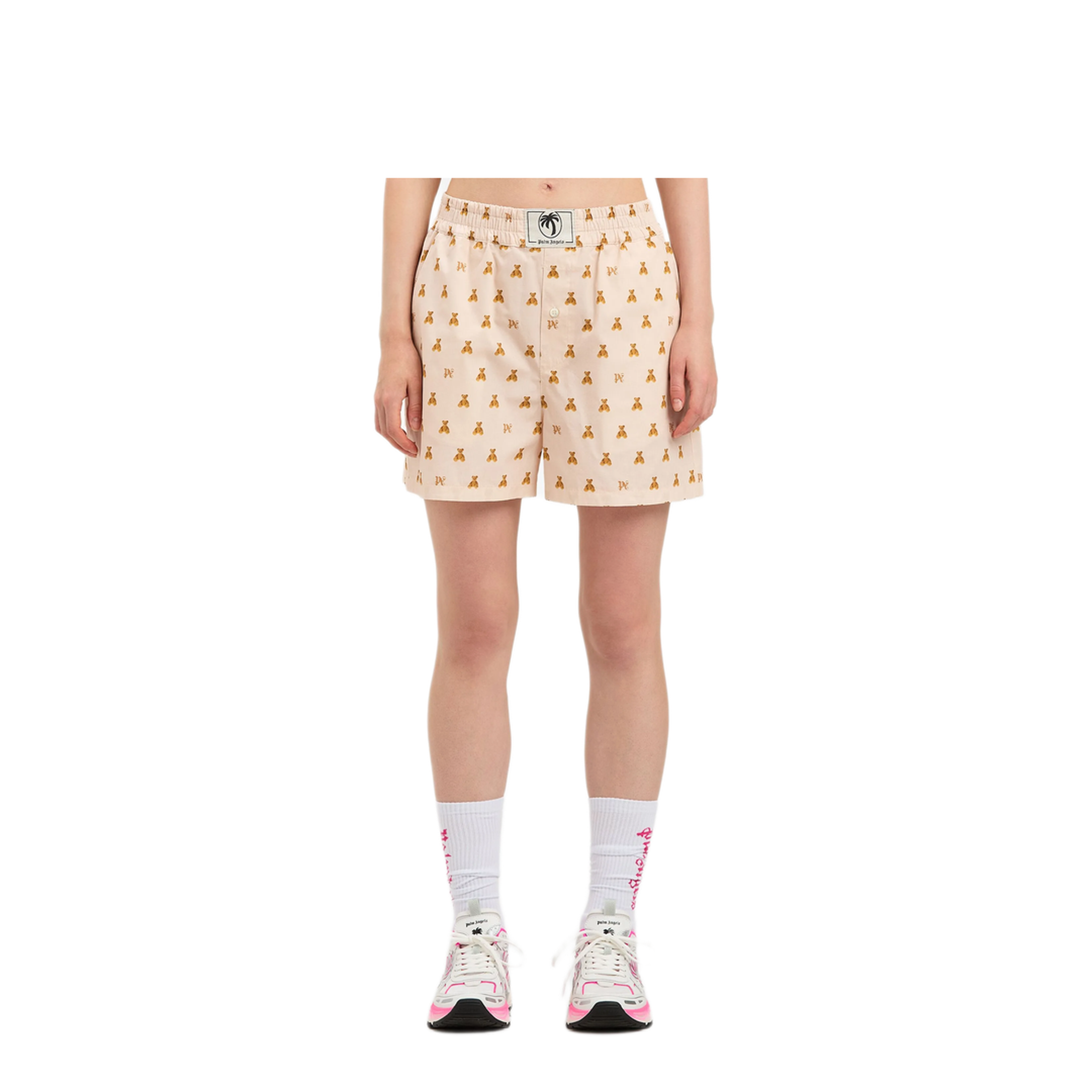 MAYFEYR - Palm Angels - Mini Bear Monogram Shorts - PWCB056S25FAB0023C60