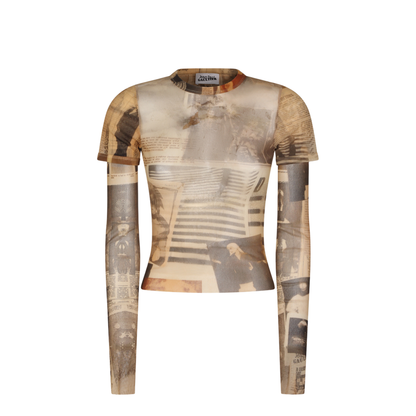 Top with Journal Print