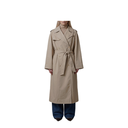 MAYFEYR - The Frankie Shop - Riva Cotton Trench Coat - TRFS21991049LIGHTBEIGE