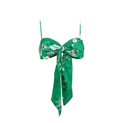 Draped Bow Tops Green