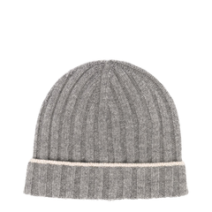 Contrast Line Beanie