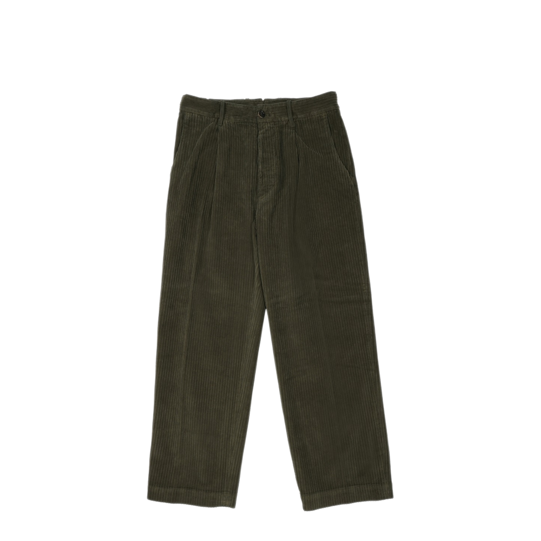 MAYFEYR - nine:inthe:morning - Cotton Ribbed Trousers - PHL07U32OLIVA