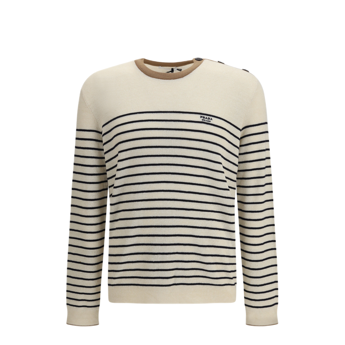 MAYFEYR - Prada - Jacquard Wool And Cotton Blend Sweater - UMF262SOOO188YF0018