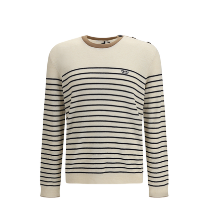 MAYFEYR - Prada - Jacquard Wool And Cotton Blend Sweater - UMF262SOOO188YF0018