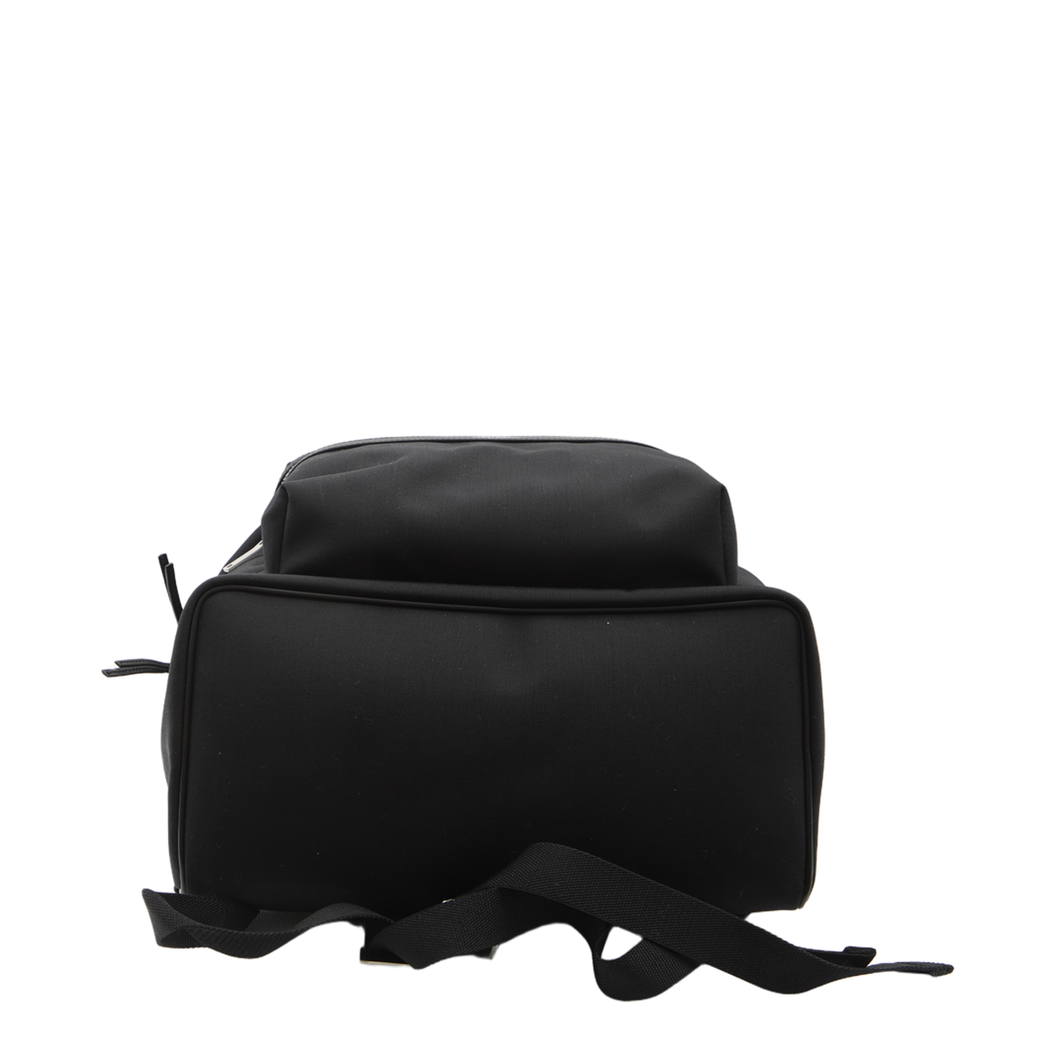 City Canvas, Nylon And Leather Backpack - Black