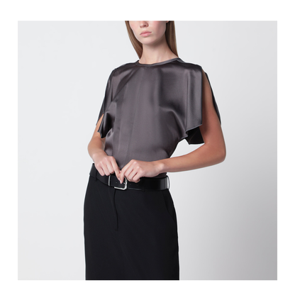MAYFEYR - Victoria Beckham - Bela Satin Viscose Top In Ore - 1126WTP006579ASIOR