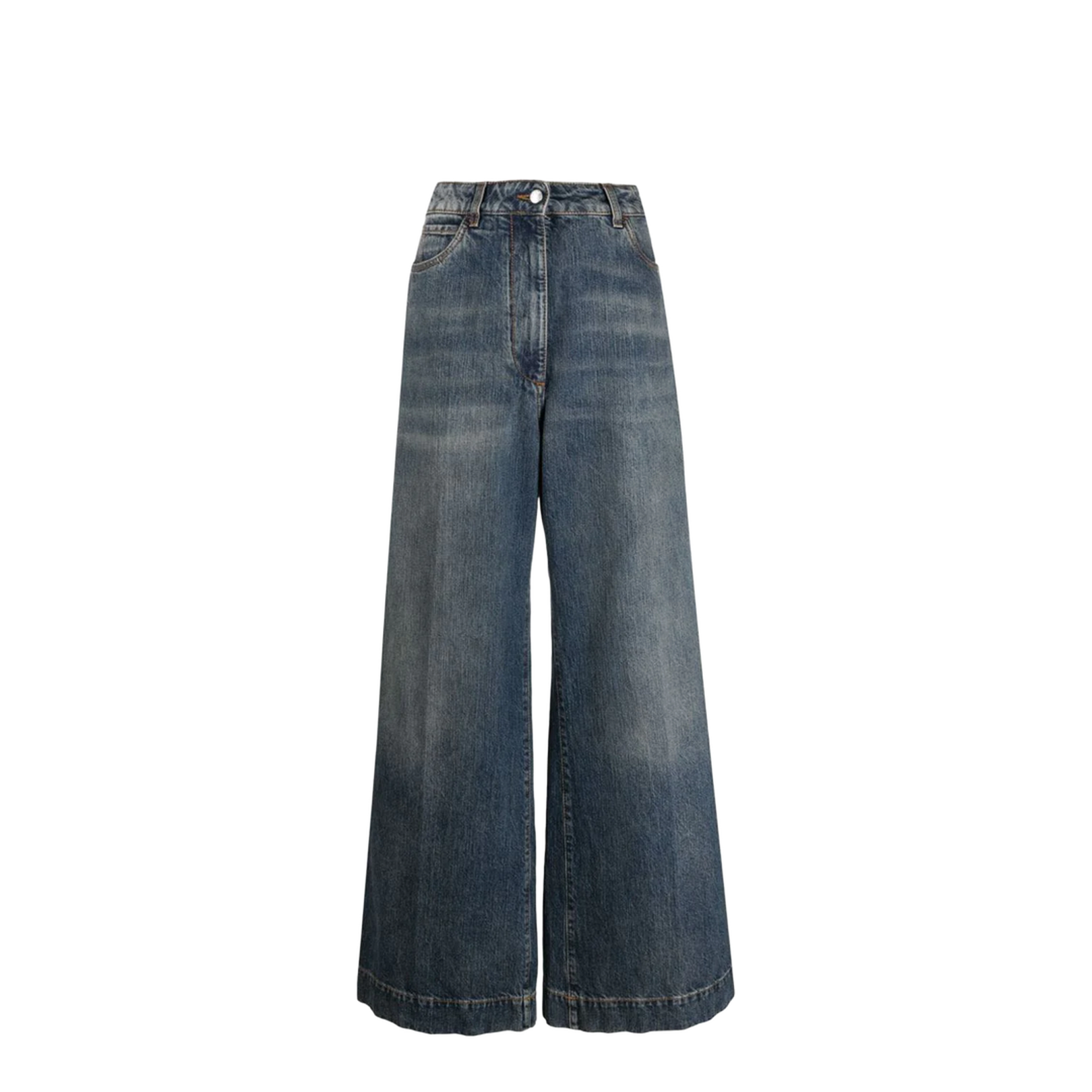 High-Waisted Wide-Leg Jeans