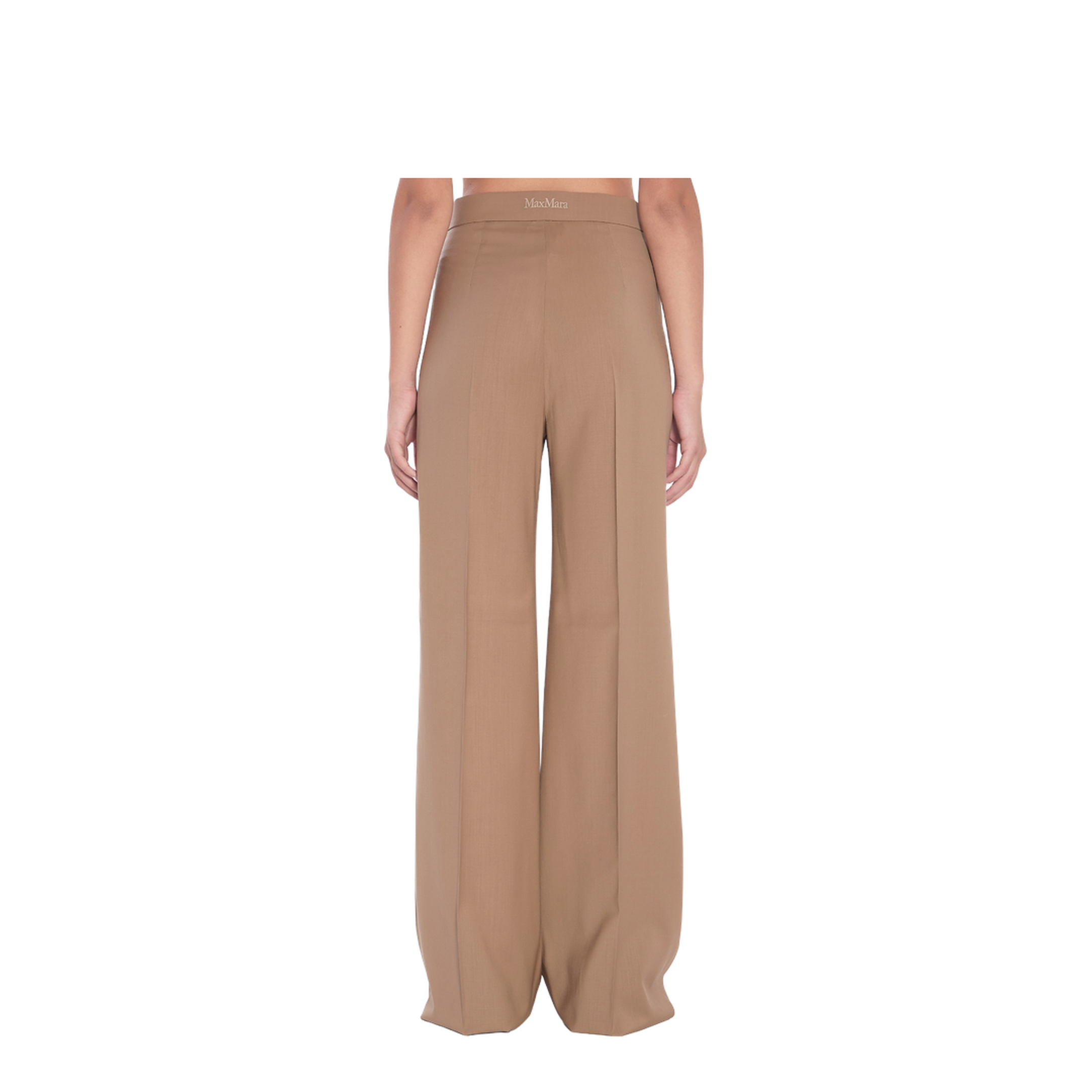 Straight-leg Trousers in Light Wool