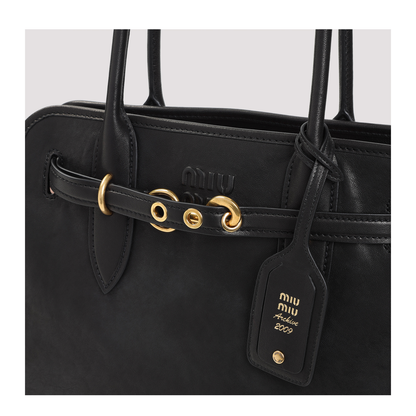 Black Leather Shoulder Bag