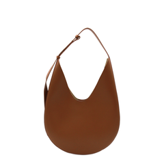 Calfskin Hobo Bag - Brown Rust