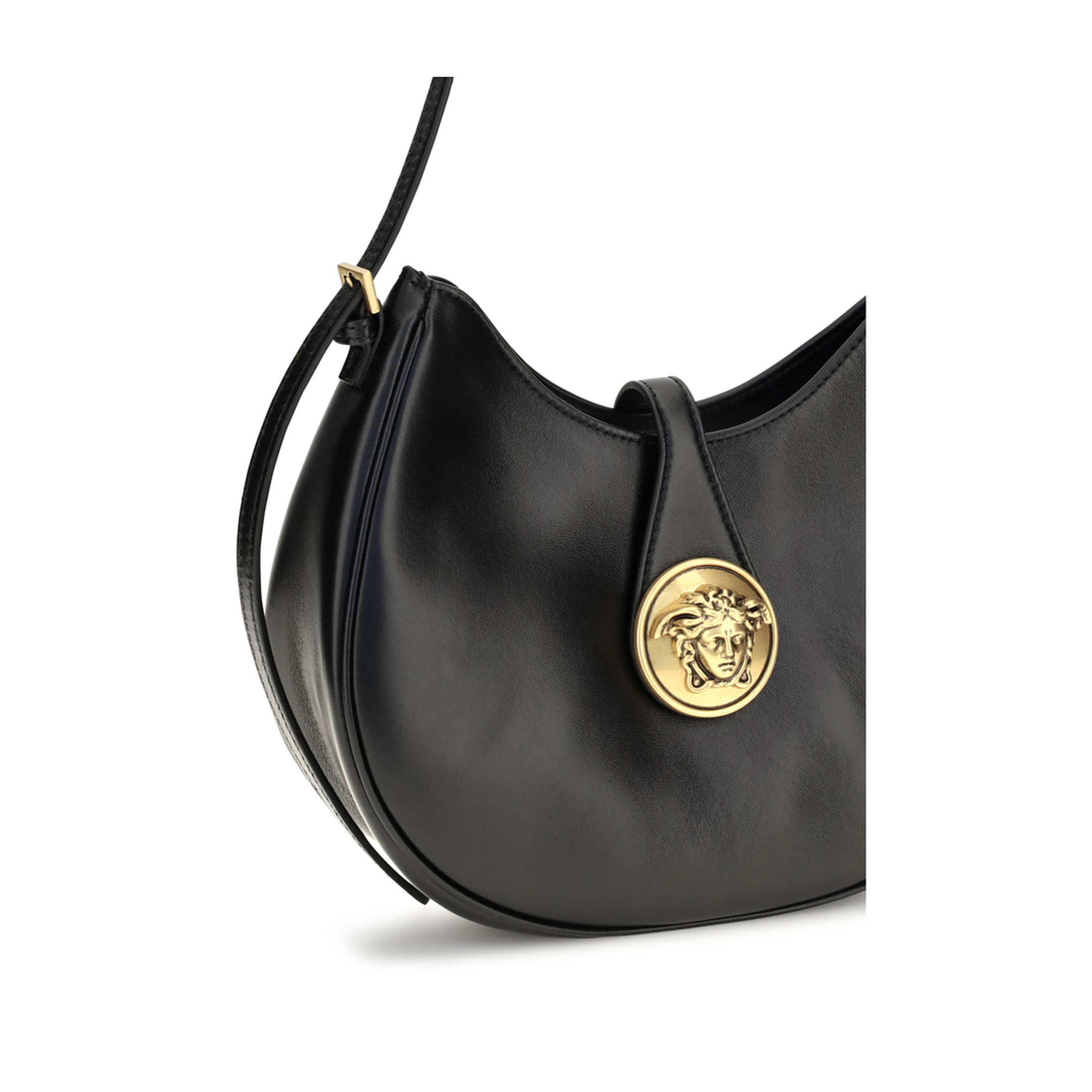 MAYFEYR - Versace - Small Emblème Hobo Lambskin Shoulder Bag - 10261991A17449