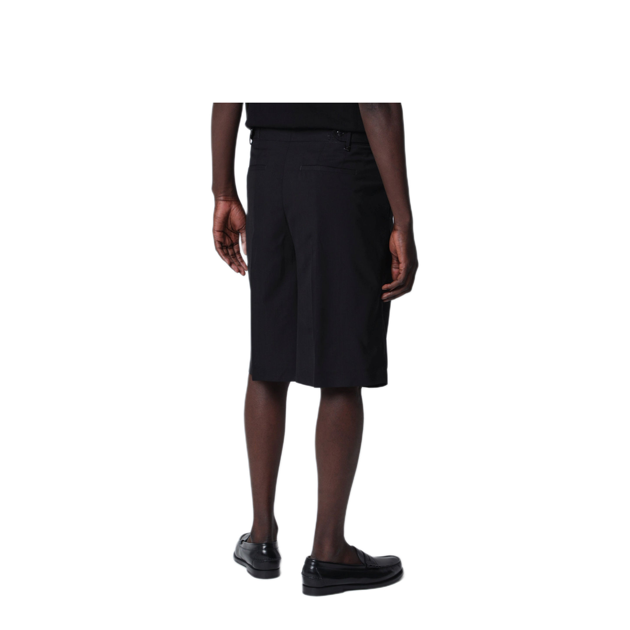 MAYFEYR - PT Torino - Black Cotton Bermuda Shorts - CBBSN6BC0FWDZI560990