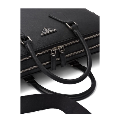 Saffiano Leather Briefcase
