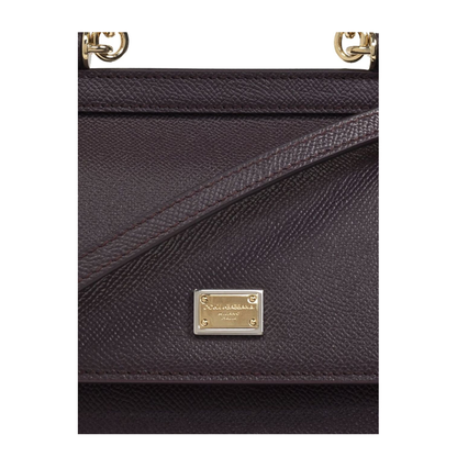 Sicily Small Calfskin Handbag - Bordeaux