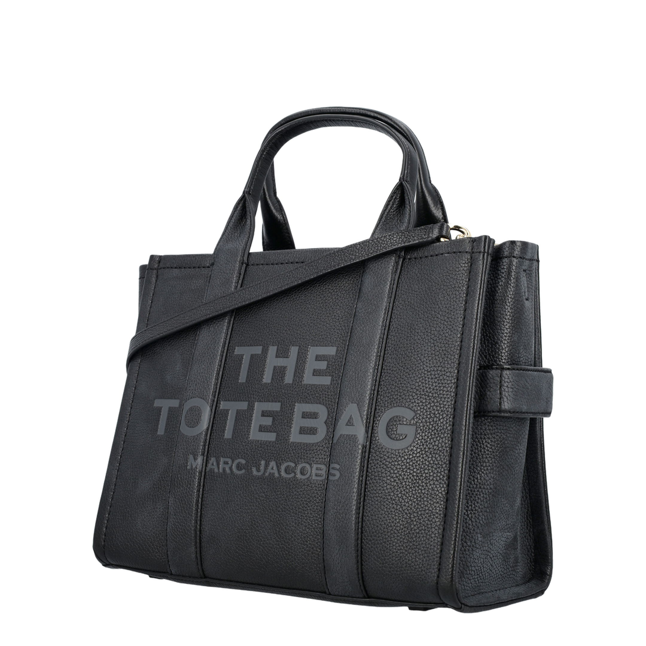 Medium Tote Bag In Black Leather