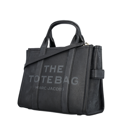 Medium Tote Bag In Black Leather