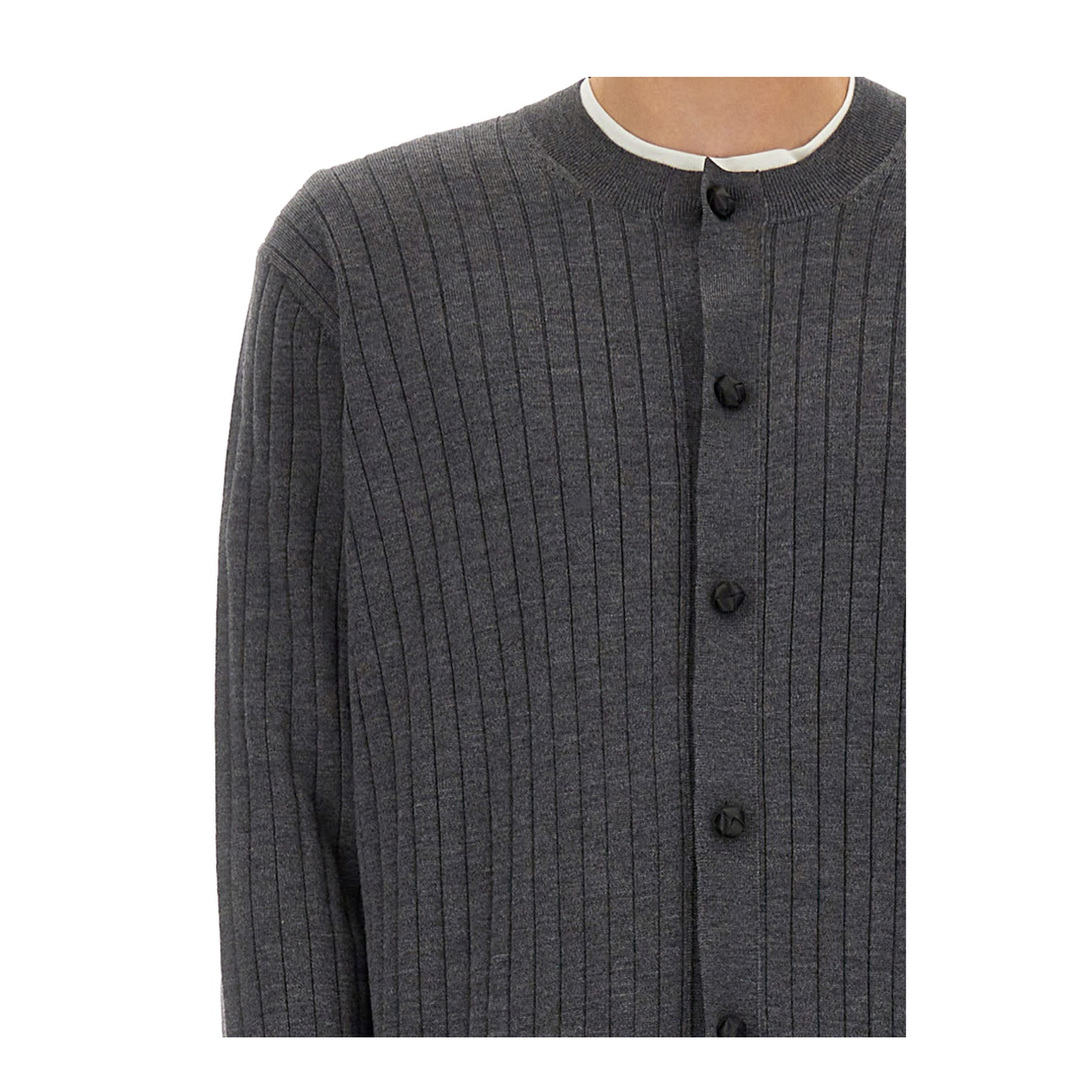 Ribbed Wool Cardigan