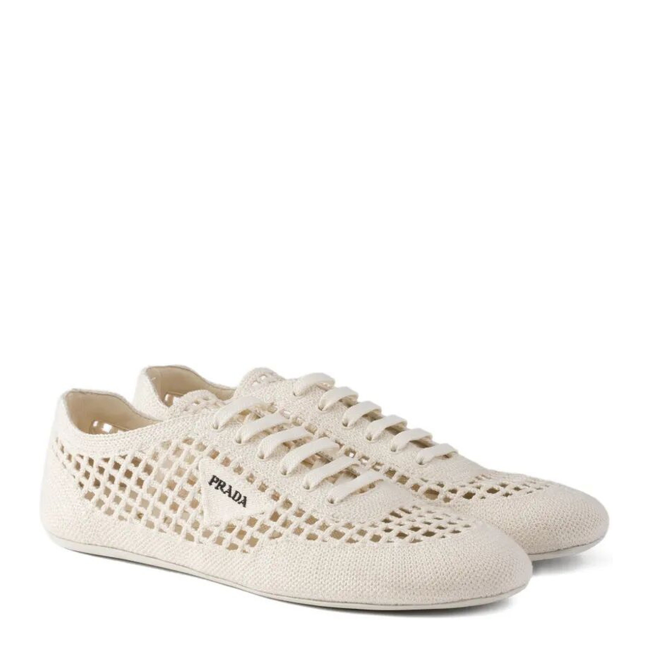 MAYFEYR - Prada - Collapse Crochet Laced Sneakers - 1E360OF0052F46F0304