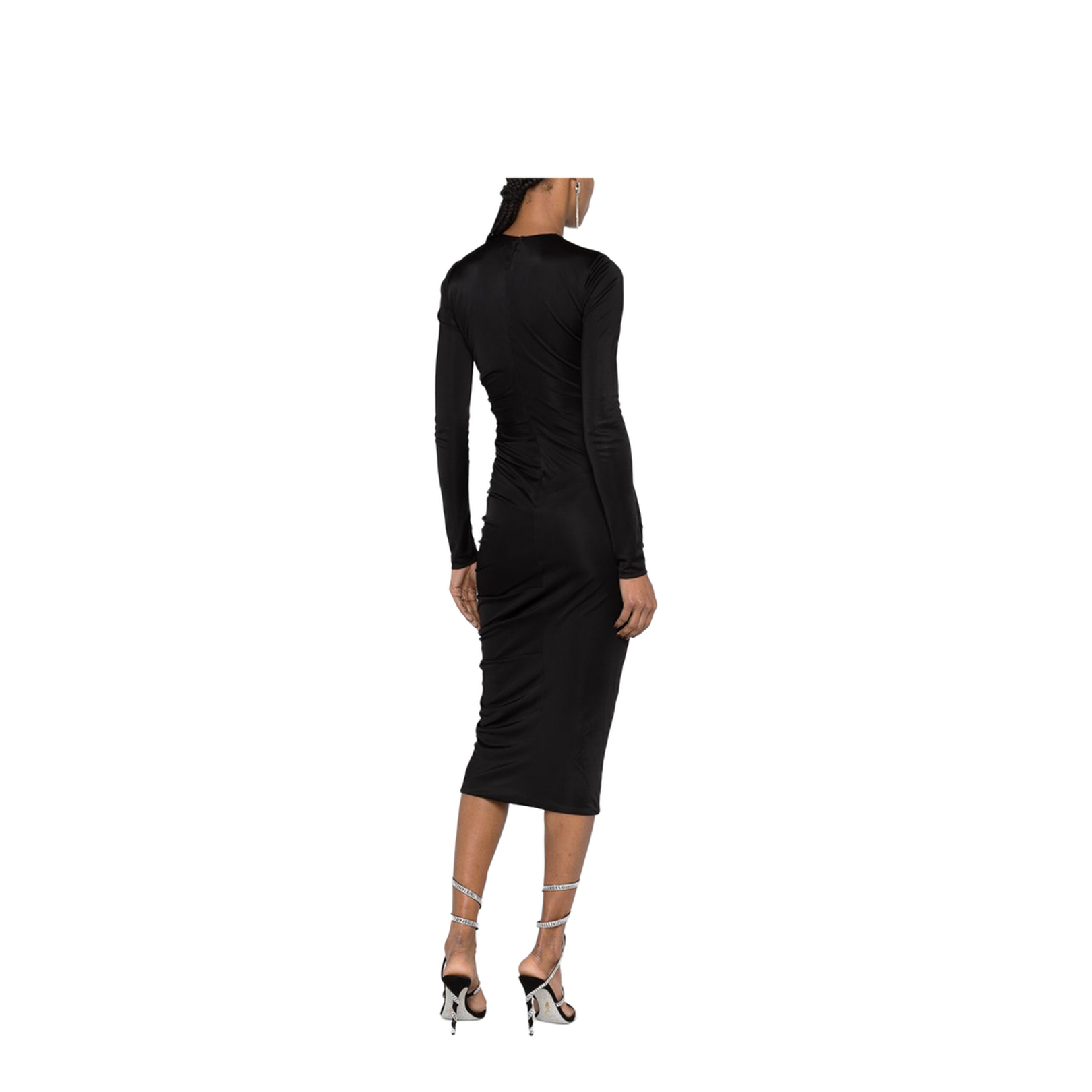 Draped Jersey Cocktail Dress