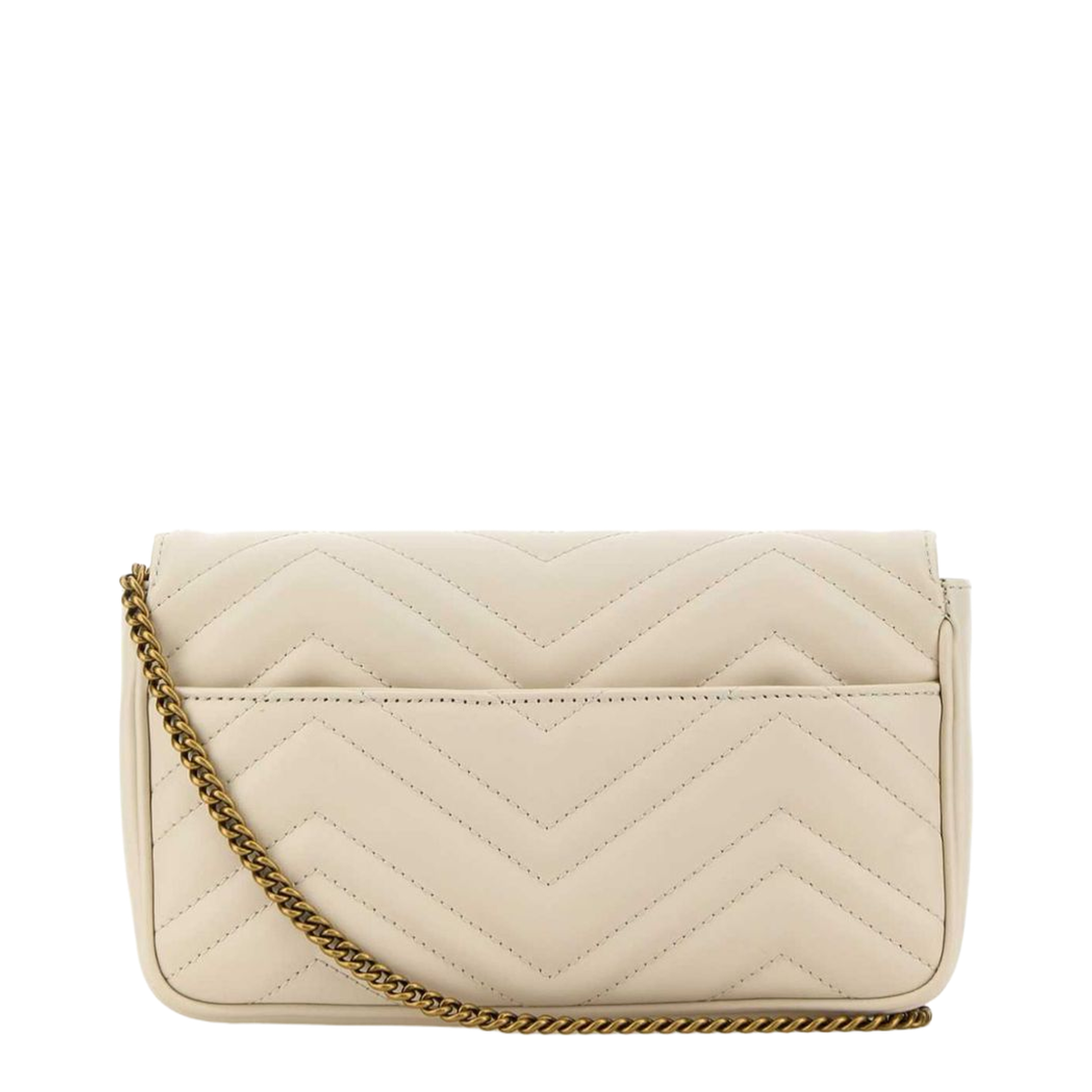 GG Marmont Canvas Shoulder Bag - Beige