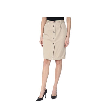 MAYFEYR - Anine Bing - Beige Buttoned Pencil Skirt - A-04-10733COOMA10