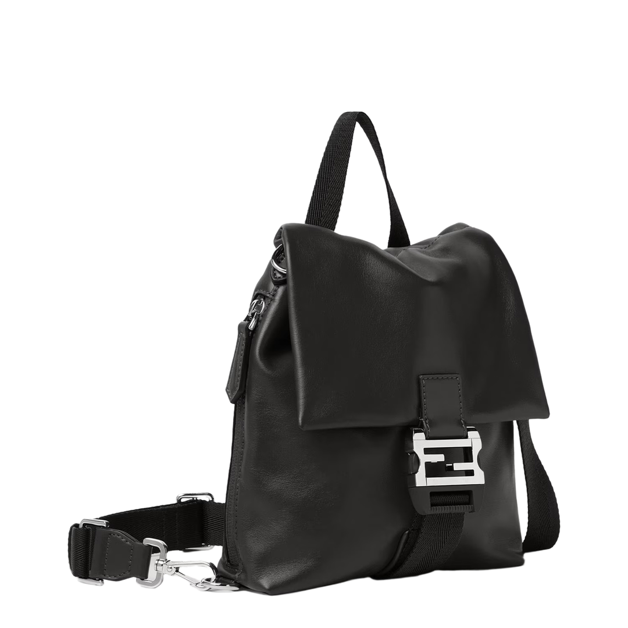 Flux Cross Body Leather Black