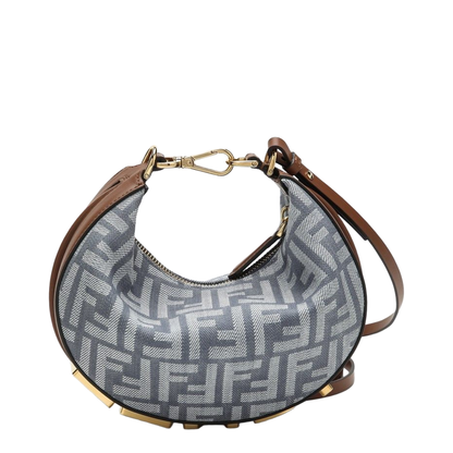 Fendigraphy Mini Denim Shoulder Bags - Blue