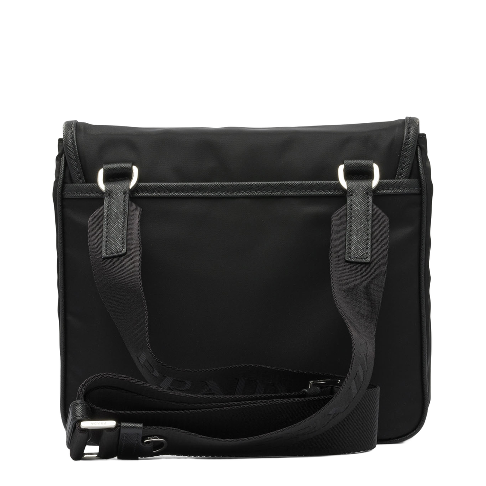 Re-Nylon and Saffiano Leather Shoulder Bag