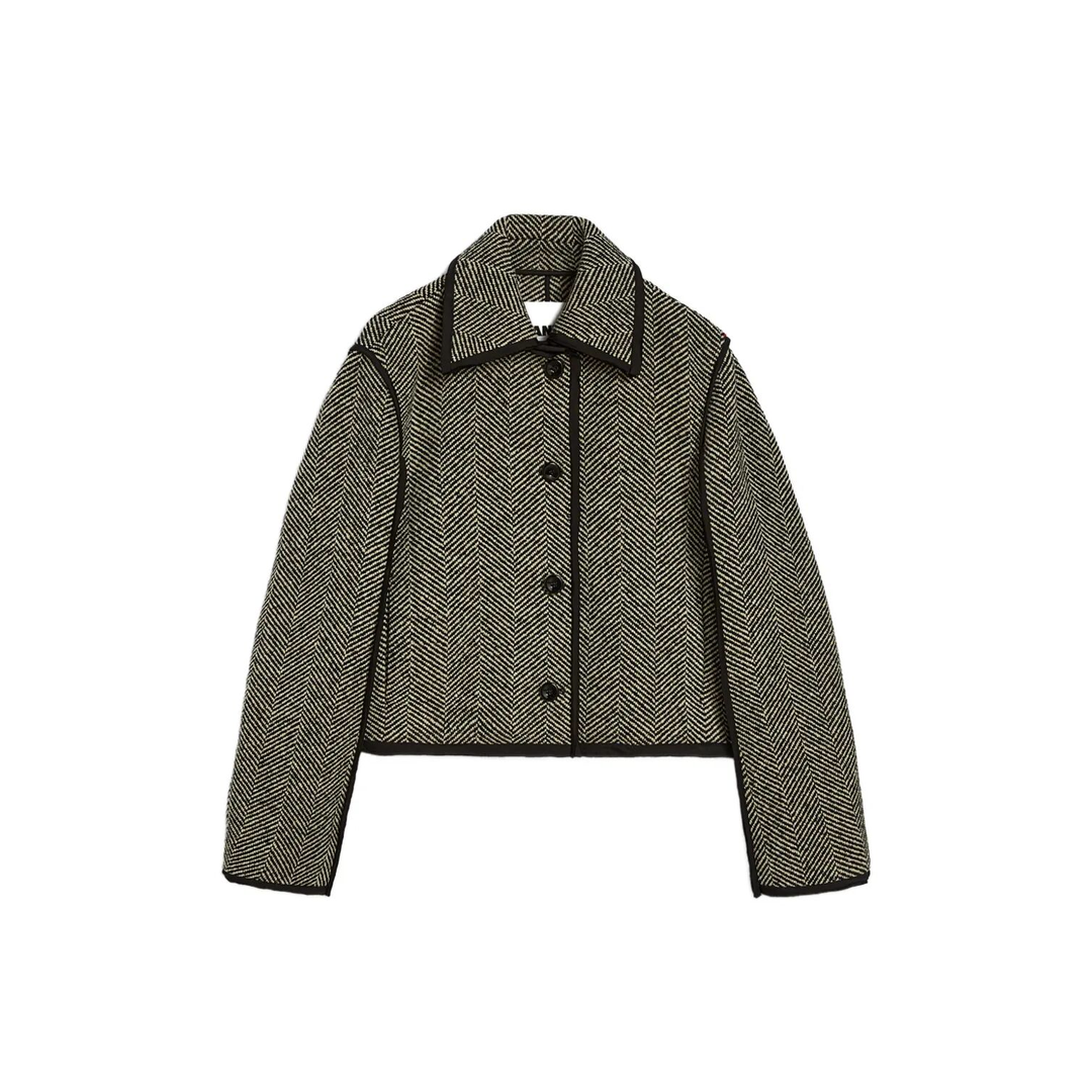 Maxi Harringbone Coating Jacket
