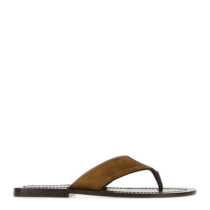 MAYFEYR - The Row - Biscuit Suede Dan Thong Slippers - F2166L805CIG
