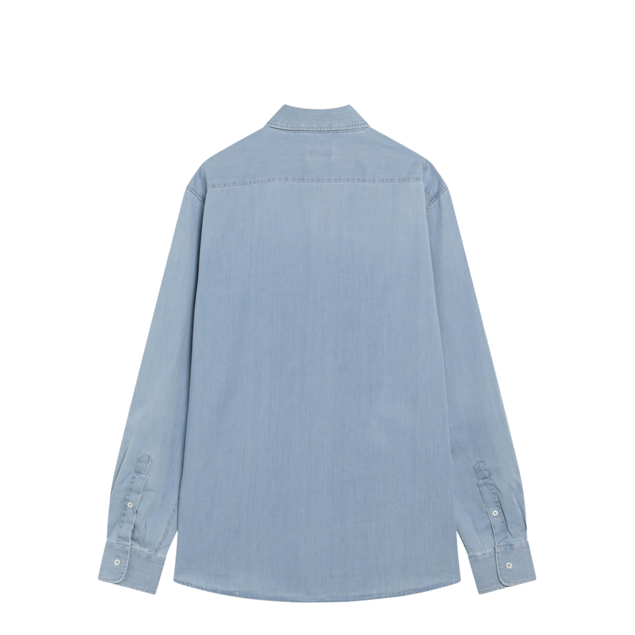 MAYFEYR - Brunello Cucinelli - Easy Fit Shirt In Light Blue Denim - MR6830627DEC008