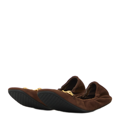 MAYFEYR - Gucci - Prima Ballerina Flat In Suede - 875323AAEQY2021