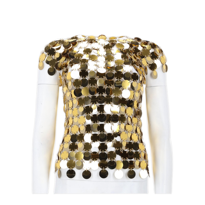 Gold Sequins Top