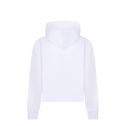 White Cotton Oversize Sweatshirt