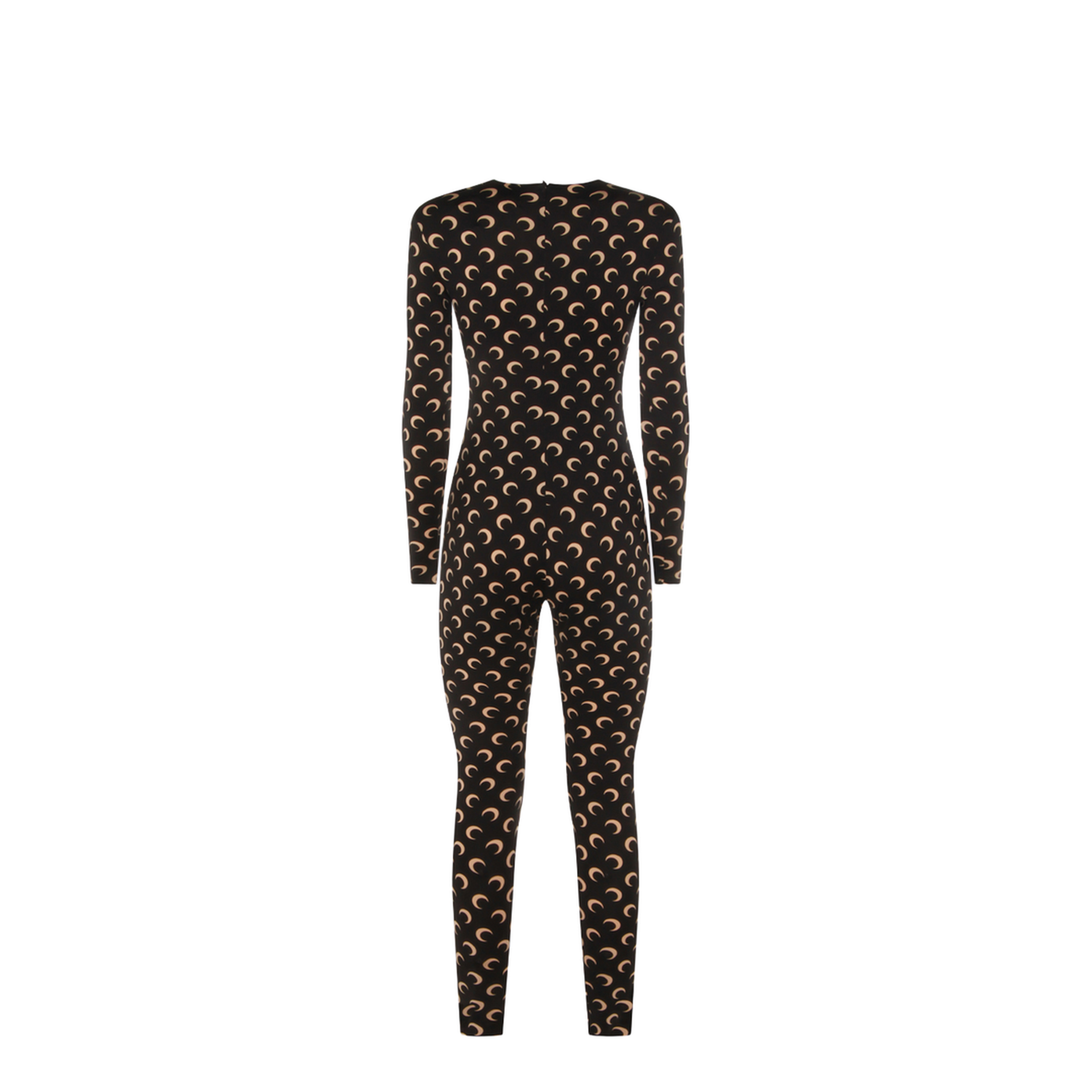 Moon Printed Catsuit - Black