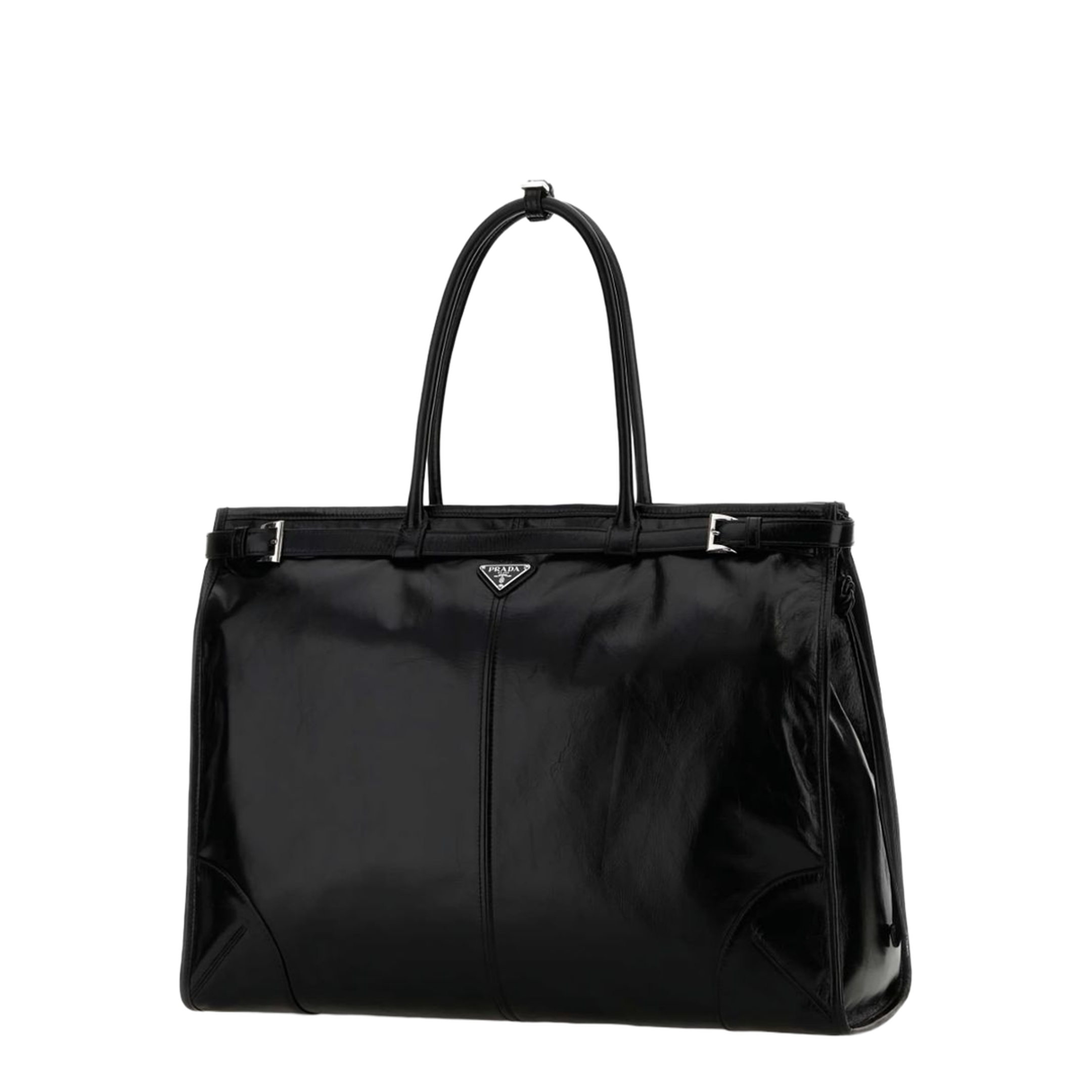 MAYFEYR - Prada - Black Leather Large Shopping Bag - 2VG1282CYRF0002