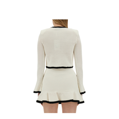 MAYFEYR - Self Portrait - Crochet Cardigan - SS24217JCWHITE
