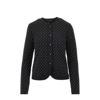 MAYFEYR - Emporio Armani - Black Vertical Stripe Sweater - EW006424AF30757FC043