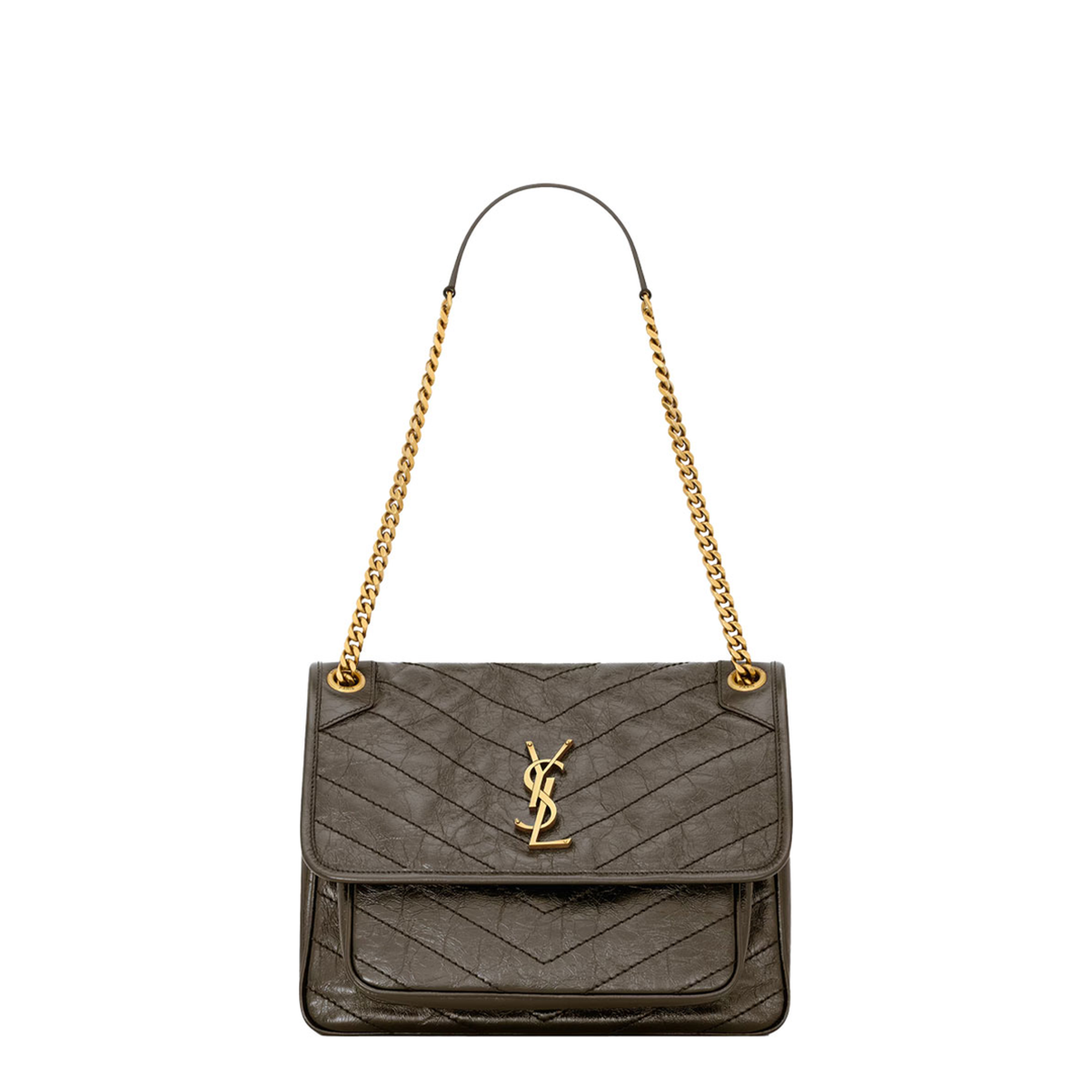 MAYFEYR - SAINT LAURENT PARIS - Niki Medium Soft Bag In Vintage Leather - 6331840EN07