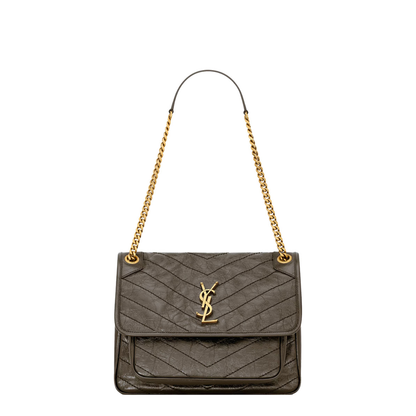 MAYFEYR - SAINT LAURENT PARIS - Niki Medium Soft Bag In Vintage Leather - 6331840EN07