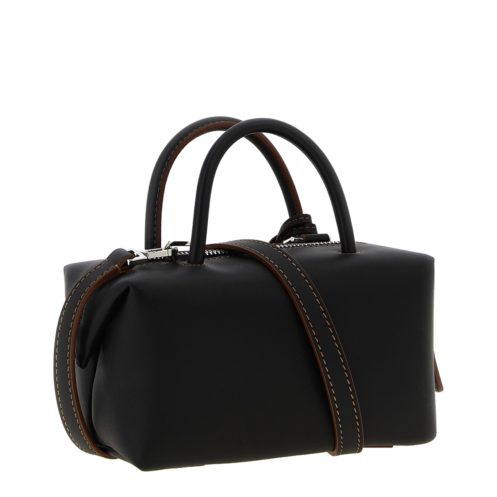 Small Holdalls Smooth Natural Calf Leather Top Case