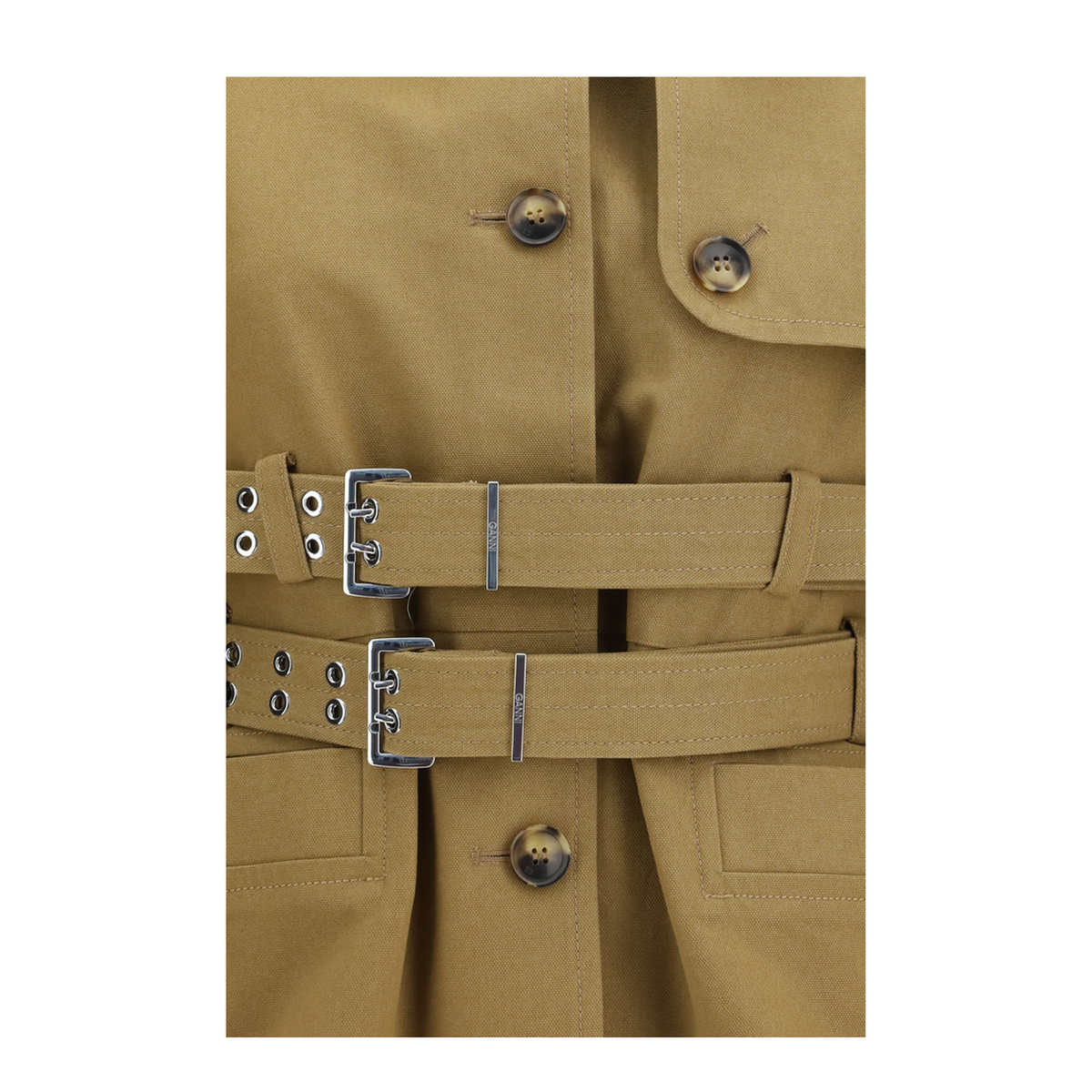 MAYFEYR - Ganni - Canvas Jacket With Double Belt - A1010196840