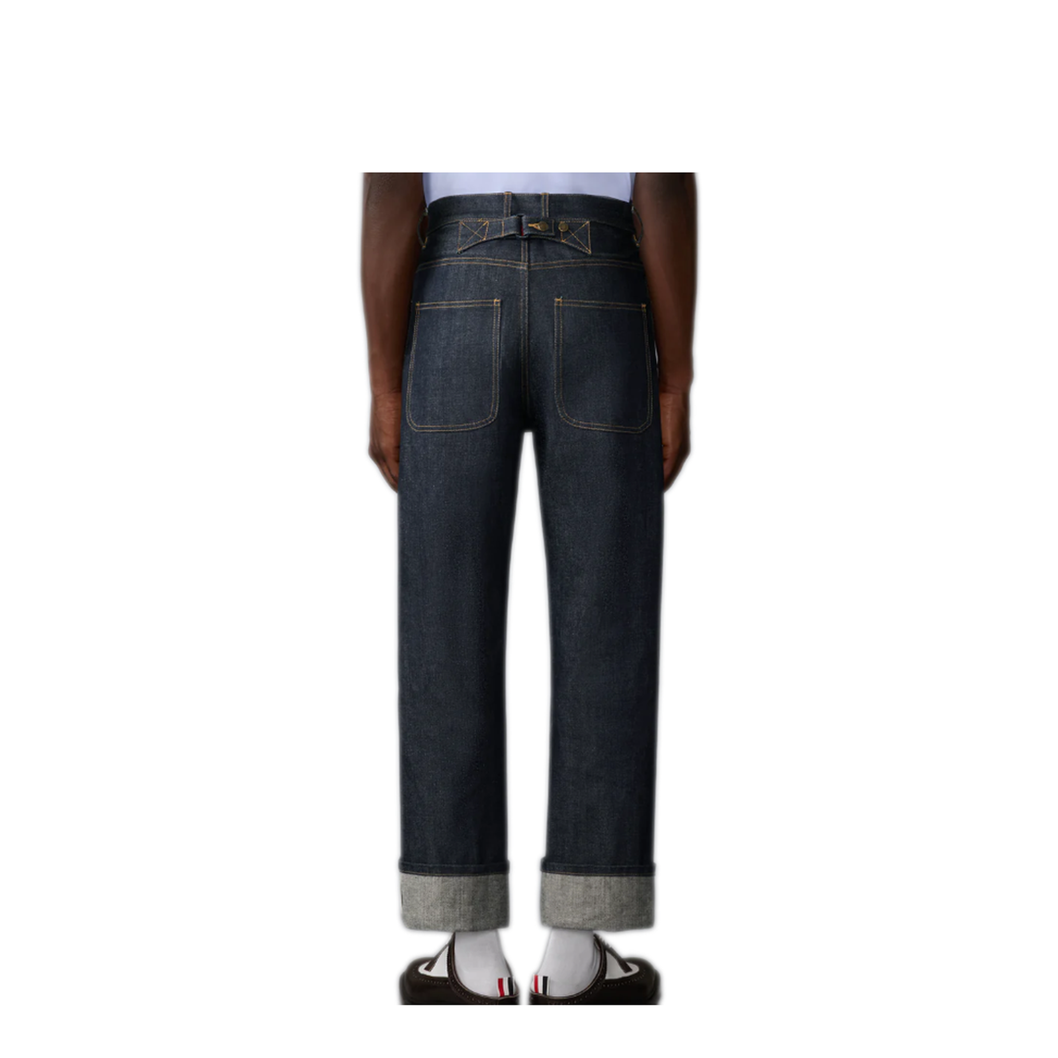 MAYFEYR - Thom Browne - Denim 5 Pockets Trouser In Japanese Selvedge Denim - MTU345SF1101415