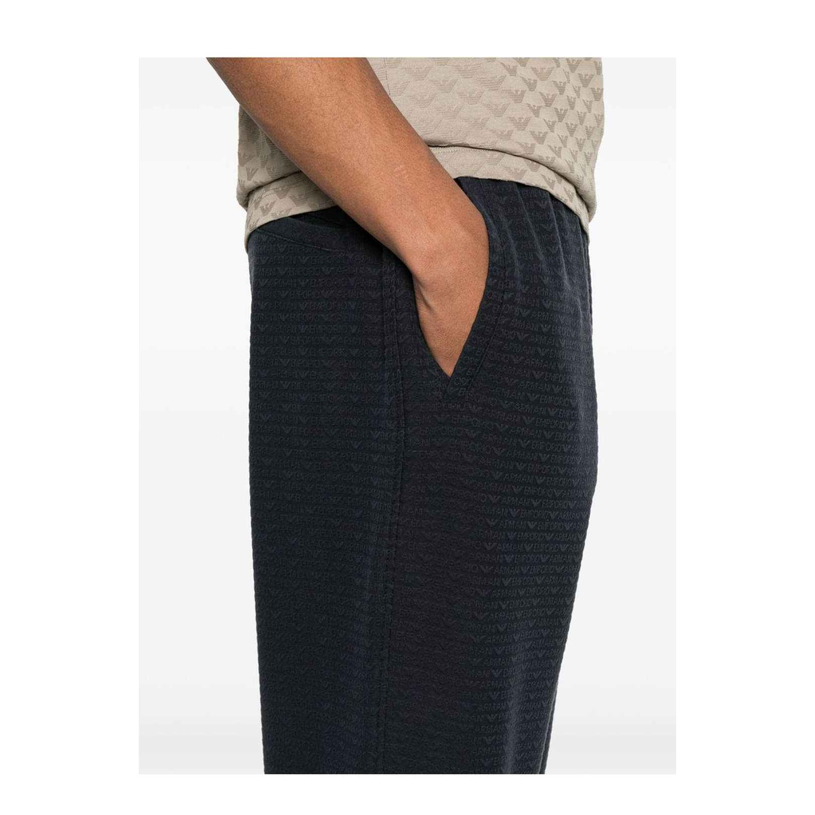 Lyocell Blend Jersey Joggers with All-Over Lettering