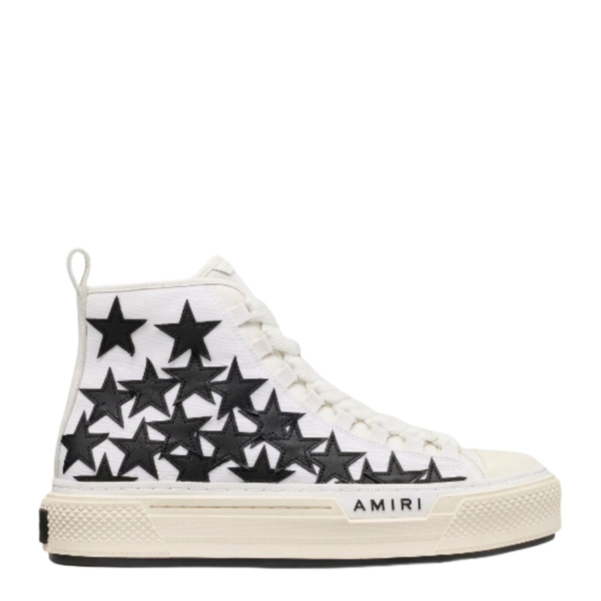 MAYFEYR - Amiri - High Top Leather And Cotton Sneakers - AMSNSN1011100
