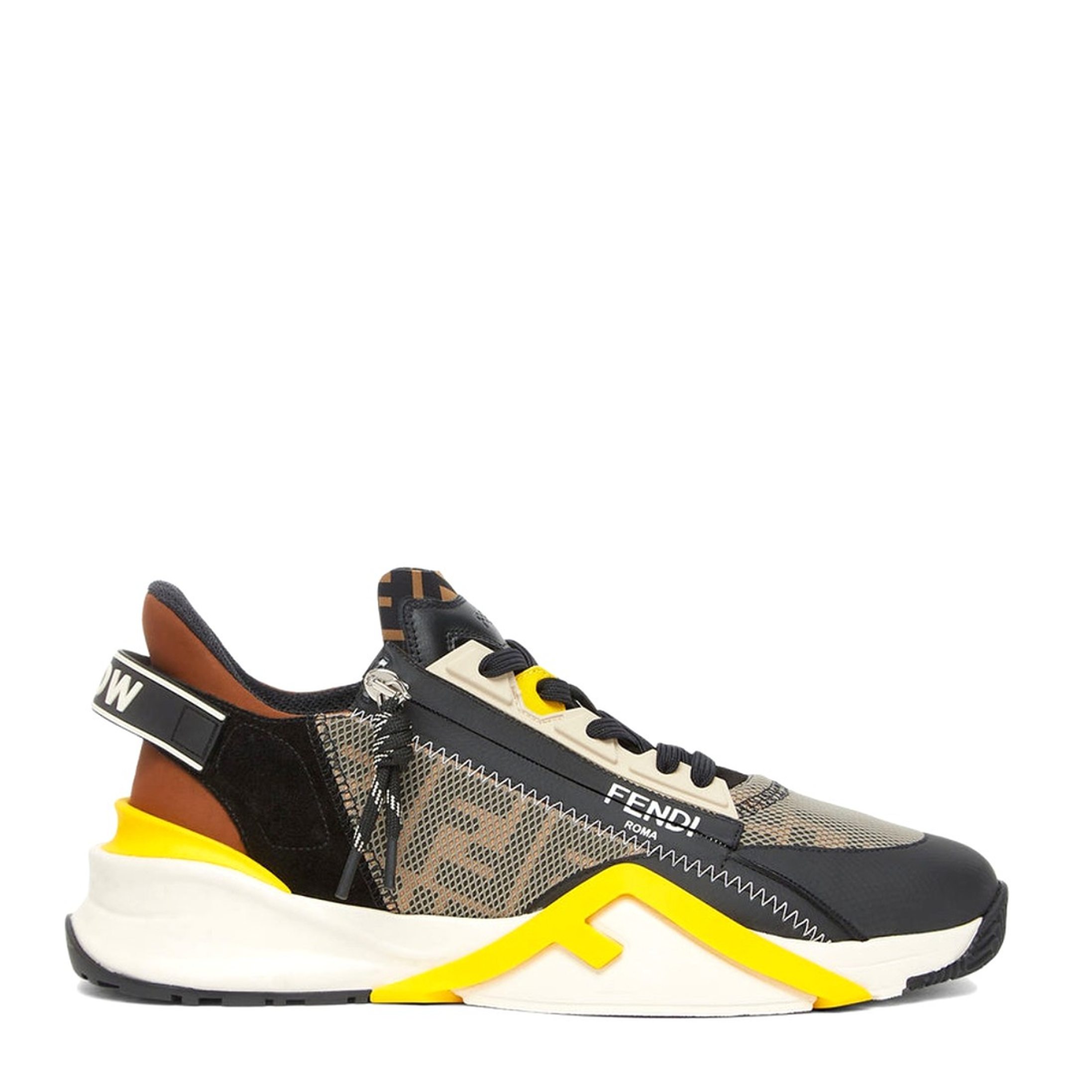 MAYFEYR - Fendi - Running Shoes Tort Olive Limon Size 9 - 7E1392AQ6DF1R78F1R78