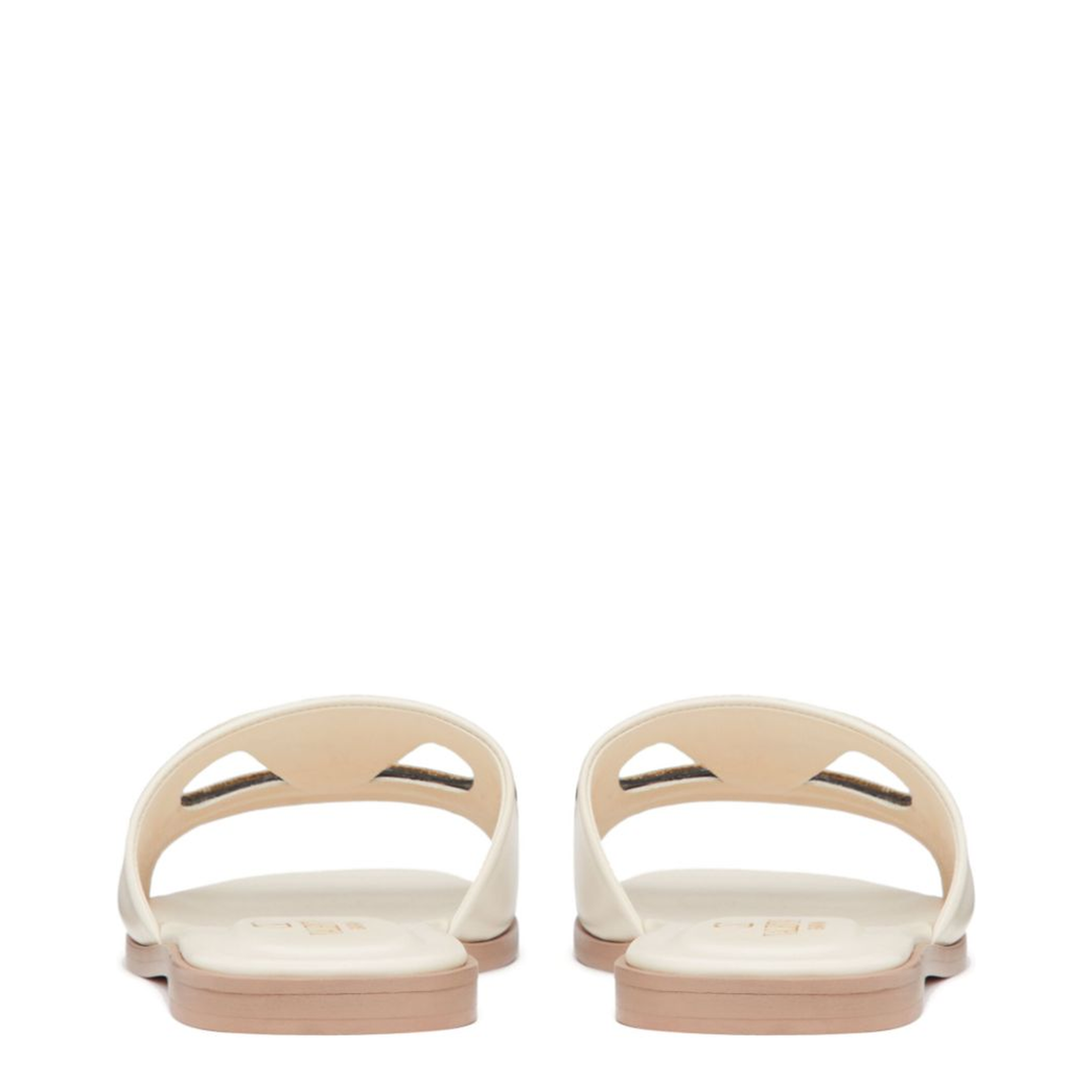 VLogo Cut-Out Leather Sandals